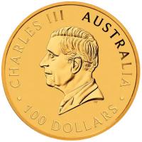 Australien 100 AUD Emu 2026 1 Oz Gold Rückseite