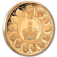 Tokelau - 100 NZD Britische Monarchen 2024 - 1 Oz Gold mit Diamant