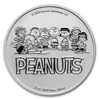 USA - 70 Jahre Peanuts Charlie Brown & Snoopy 2021 - 1 Oz Silber