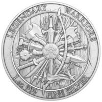 Legendary Warriors (14.) Arminius 1 Oz Silber Rückseite