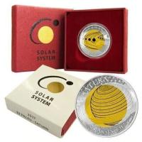 Palau - 2 Dollar Solarsystem Saturn 2017 - Silber PP NIOB