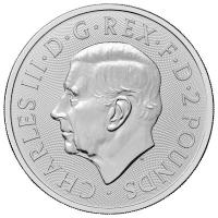 Großbritannien 2 GBP British Lion 2026 1 Oz Silber BU Rückseite