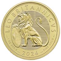 Großbritannien - 100 GBP British Lion 2026 - 1 Oz Gold BU