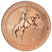 Scottsdale Mint - Cowboy mit Buffalo Privy - 1 Oz Kupfer
