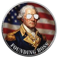 Scottsdale Mint - 250. Jahrestag USA: George Washington Founding Boss - 1 Oz Silber Color