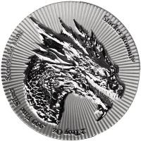Scottsdale Mint Dragon Stacker(R) 2 Oz Silber Rückseite
