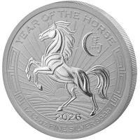 Ruanda - 10 RWF Lunar Serie Pferd 2026 - 1/12 Oz Silber