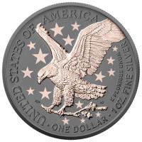 USA 1 USD American Silver Eagle: Die Eroberung des Mars 2026 1 Oz Silber Color Rückseite