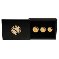 Australien - 45 AUD Sovereign: 100. Geburtstag Königin Elizabeth II. 3-Coin-Set 2026 - Gold PP