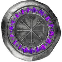 Germania Mint - Guss Silberbarren Runes Collection: Vegvísir - 2 Oz Silber