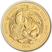 Großbritannien - 25 GBP Tudor Beasts (9.) The Royal Dragon 2026 - 1/4 Oz Gold