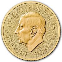 Großbritannien 25 GBP Tudor Beasts (9.) The Royal Dragon 2026 1/4 Oz Gold Rückseite