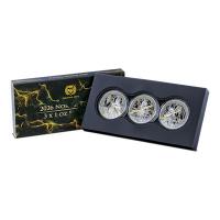 Germania Mint - 3x5 Mark Norns: Triune Set 2026 - 3x1 Oz Silber Ruthenium Gilded