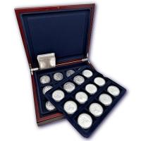 Ruanda - 19*50 RWF African Ounce Komplettset 2008-2025 + 2023 - 19*1 Oz Silber PP