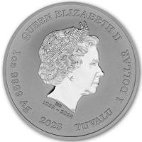 Tuvalu - 1 TVD Ottifanten OTTO WAALKES SIGNATUR 2023 - 1 Oz Silber
