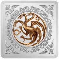 Neuseeland - Game of Thrones(TM): Targaryen Siegel - 1 Oz Silber