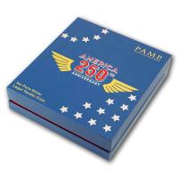 Solomon Islands - 2 Dollar PAMP 250. Jahrestag USA: Stars and Stripes - 1 Oz Silber Color
