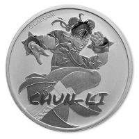 Tuvalu - 1 TVD Street Fighter (2.): Chun Li 2022 - 1 Oz Silber