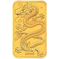 Australien - 100 AUD Drachen Barren 2026 - 1 Oz Gold