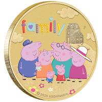 Tuvalu 1 TVD Peppa Wutz Family 2026 Münze im Blister
