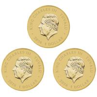 Tuvalu 3x1 TVD Peppa Wutz 3-Coin Set 2026 Münzen im Blister Rückseite