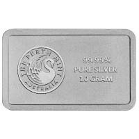 Australien Bon Scott 80. Jahrestag Silberbarren 2026 10g Silber Rückseite