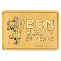 Australien Bon Scott 80. Jahrestag Goldbarren 2026 1g Gold