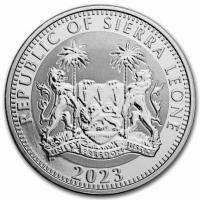 Sierra Leone 1 Dollar Ägyptische Götter: Osiris (2.) 2023 1 Oz Silber Rückseite