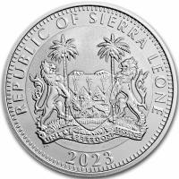 Sierra Leone 1 Dollar Ägyptische Götter: Ra (3.) 2023 1 Oz Silber Rückseite