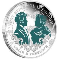 Tuvalu 0,5 TVD Bridgerton(TM): Colin(TM) und Penelope(TM) 2026 1/2 Oz Silber PP Color