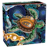 Australien - 2 AUD Schildkröte (Turtle) Yaunati 2026 - 2 Oz Silber Antik Finish Color