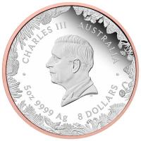 Australien 8 AUD Wunder Australiens (Wonders of Australia) The Outback Kangaroo 2026 5 Oz Silber PP Gilded Rückseite