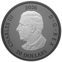 Kanada 20 CAD Triple Maple 2026 1 Oz Silber PP Rückseite