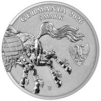 Germania Mint 5 Mark Germania Beasts: Sleipnir 2026 1 Oz Silber Rückseite