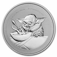 Niue - 2 NZD Star Wars Baby Yoda 2022 - 1 Oz Silber