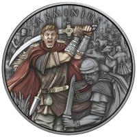 Legendary Warriors - (14.) Arminius - 1 Oz Silber Antik Finish Color