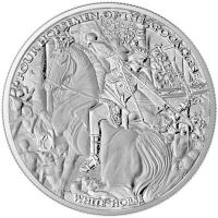 Karpaten - 5 Taler Four Horsemen of the Apocalypse:White Horse - 1 Oz Silber