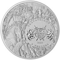 Karpaten 5 Taler Four Horsemen of the Apocalypse:White Horse 1 Oz Silber Rückseite