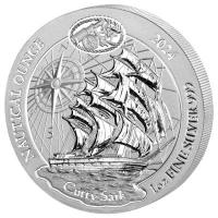Ruanda - 50 RWF Nautische Unze Cutty Sark 2024 - 1 Oz Silber