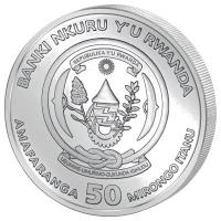 Ruanda 50 RWF Nautische Unze Cutty Sark 2024 1 Oz Silber Rückseite