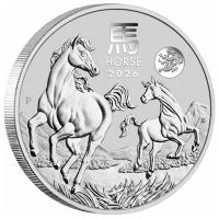 Australien - 1 AUD Lunar III Pferd Privy Drache 2026 - 1 Oz Silber