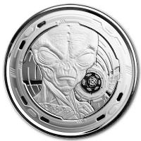 Ghana - 5 Cedis Alien 2022 - 1 Oz Silber