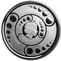 Ghana 5 Cedis Alien 2022 1 Oz Silber Rückseite