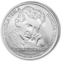 Serbien - 100 Dinara Nikola Tesla Universum 2023 - 1 Oz Silber