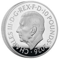 Großbritannien 10 GBP Music Legends Pink Floyd 2026 5 Oz Silber PP Rückseite