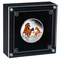 Australien - 1 AUD Lunar III Pferd 2026 - 1 Oz Silber PP Color