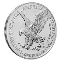 USA 1 USD Silver Eagle Die Wikinger: Halvar Earthshaker (8.) 2026 1 Oz Silber Antik Finish Color Rückseite
