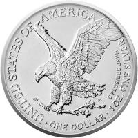 USA 1 USD American Silver Eagle 100. Jahrestag Route 66 2026 1 Oz Silber Color Rückseite