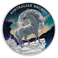 Australien - 1 AUD Brumby 2026 - 1 Oz Silber Color