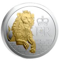 Pitcairn Islands - 25 Dollar Queens Beasts Set 2026 - 5x1 Oz Silber PP Gilded
